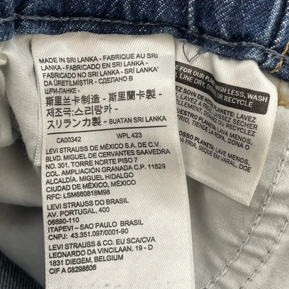 Levi's High Loose Taper Jeans Women's 27 Paperbag High Rise 100% Cotton Blue